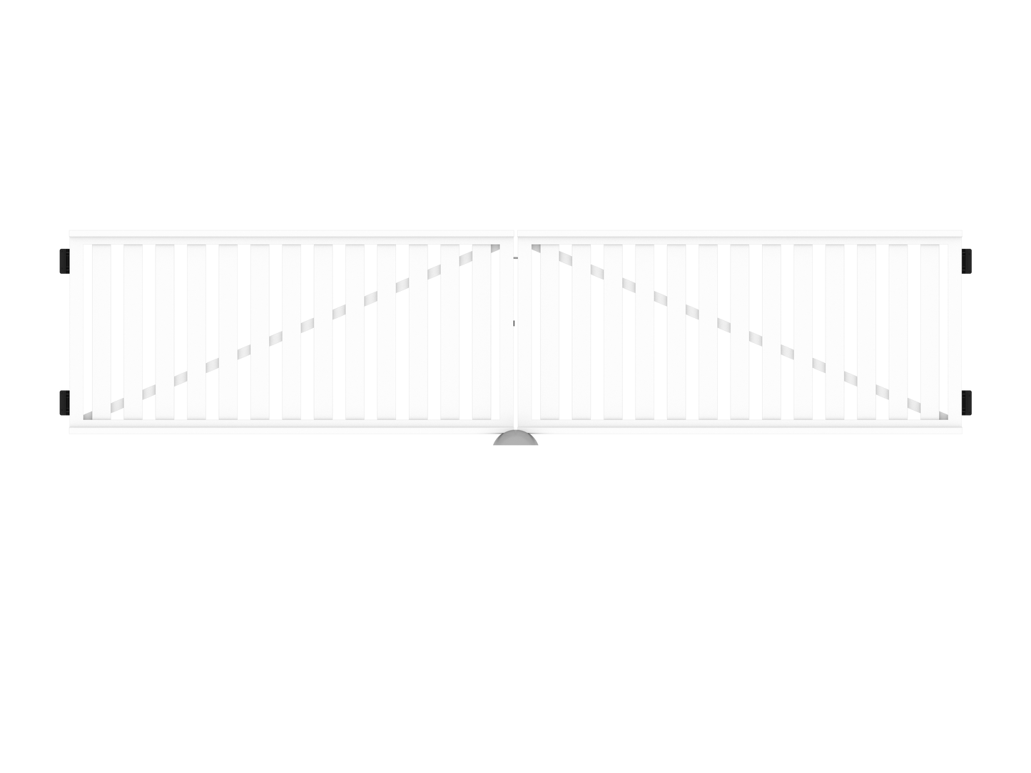 Railingzaun-Doppeltor 400cm x 90cm