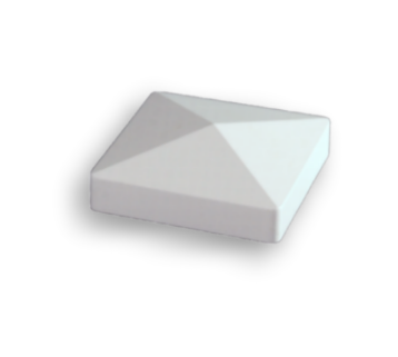 Pfostenkappe Pyramide 8,7 x 8,7 cm - weiß