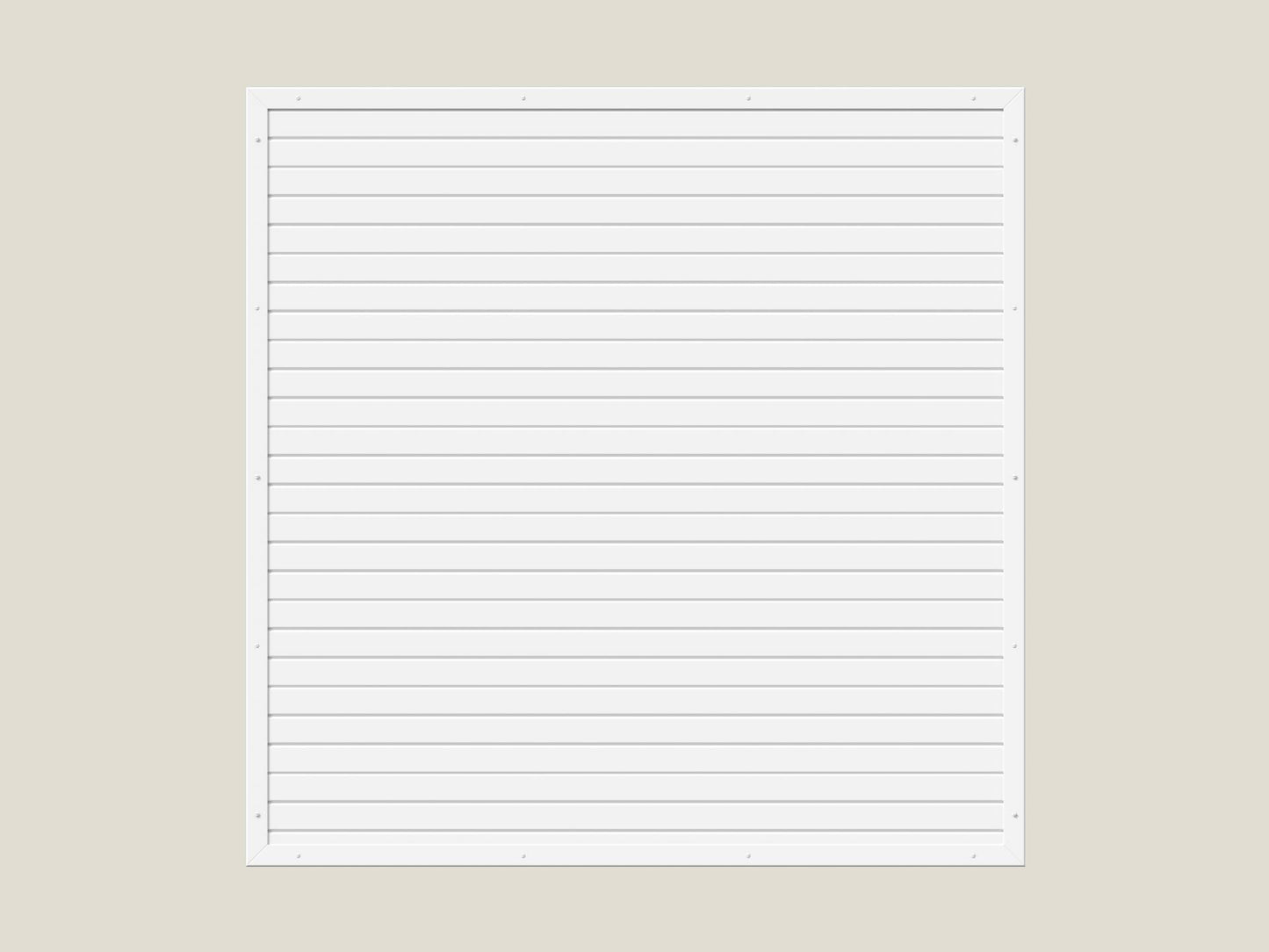 PVC Sichtschutz rechteckig 180x180cm - Weiß