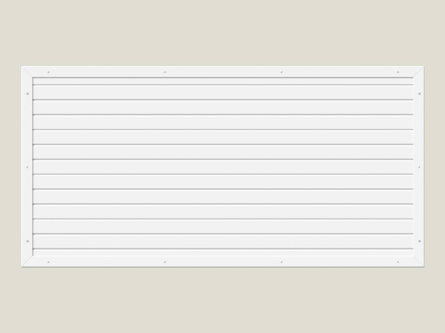 PVC Vorgartenzaun Element rechteckig 180×90cm Weiß