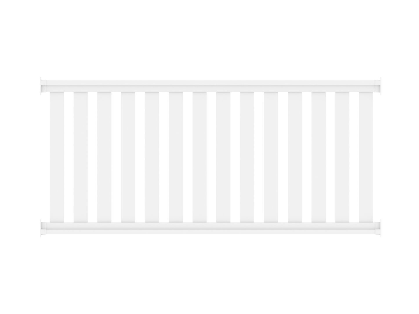 Railing-Zaunelement - 200cm x 90cm