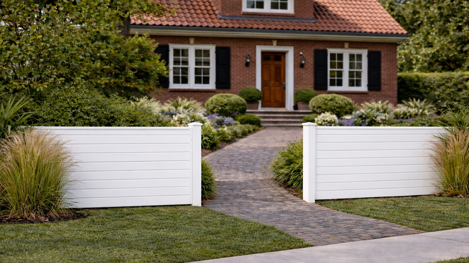 PVC Vorgartenzaun-Steckelemente
