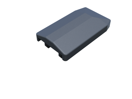 Alu U-Universalprofil Abdeckkappe 50x25mm - Anthrazitgrau