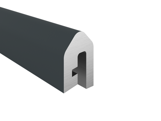 Alu Abdeckleiste 10x6mm x 200cm - Anthrazitgrau