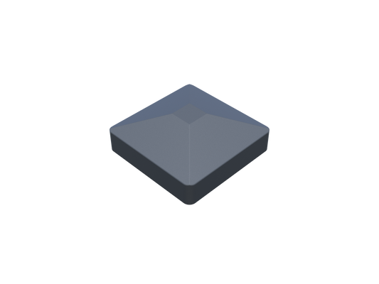 Alu Pfostenkappe Pyramide 70 x 70mm - Anthrazitgrau