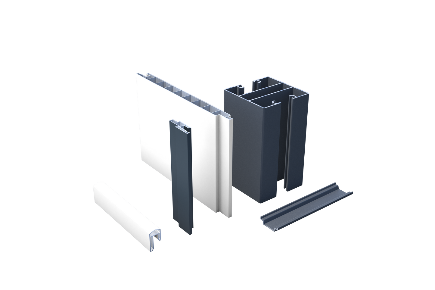 Musterbox PVC Vorgartenzaun-Stecksystem