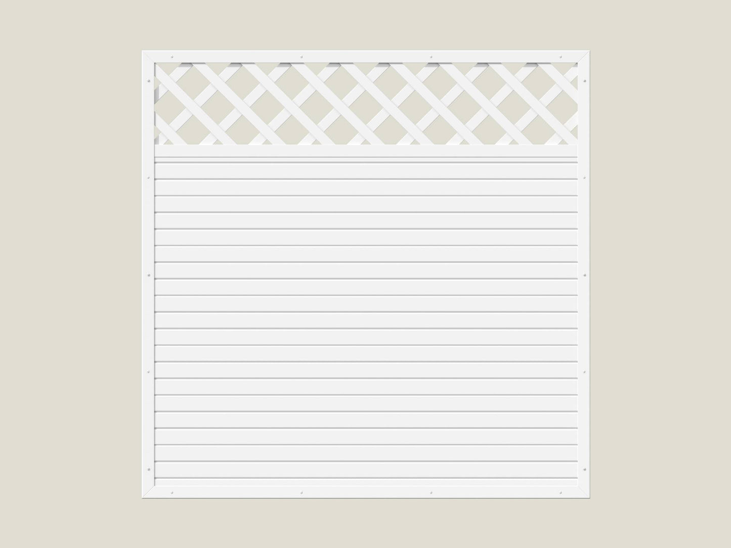 PVC Kombi-Element rechteckig 180x180cm - Weiß