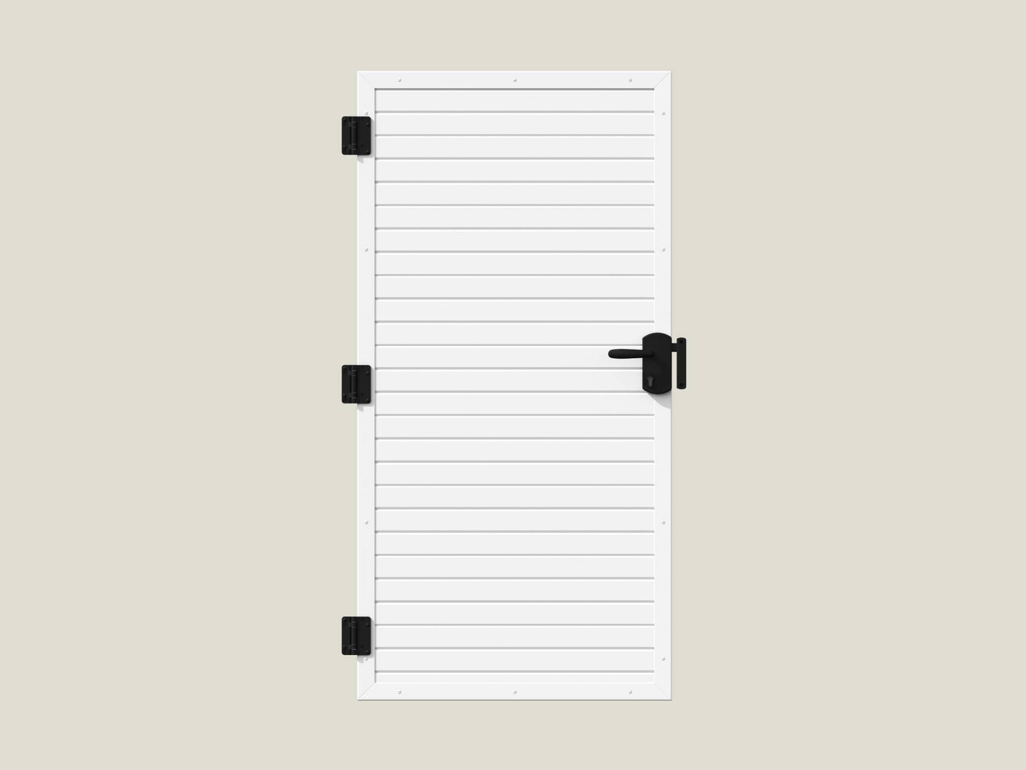 PVC Sichtschutz Tür rechteckig 100x180cm - Weiß