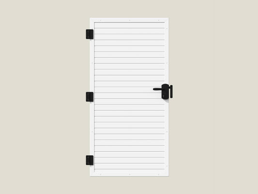 PVC Sichtschutz Tür rechteckig 100x180cm - Weiß