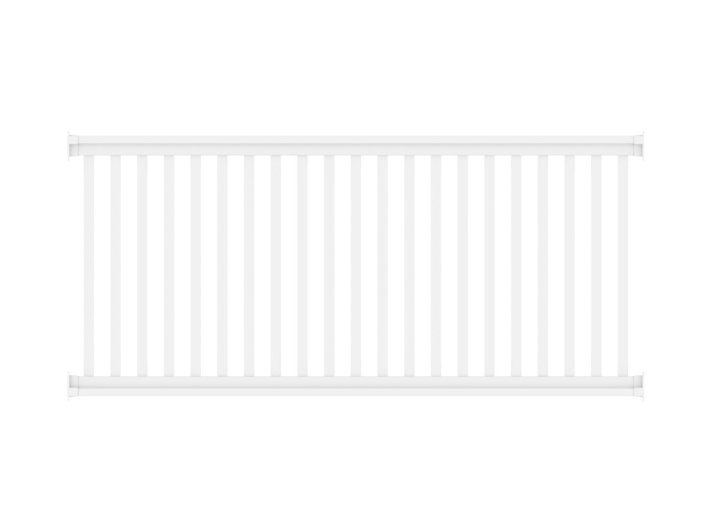Railing-Zaunelement 35er Latte - 200cm x 90cm
