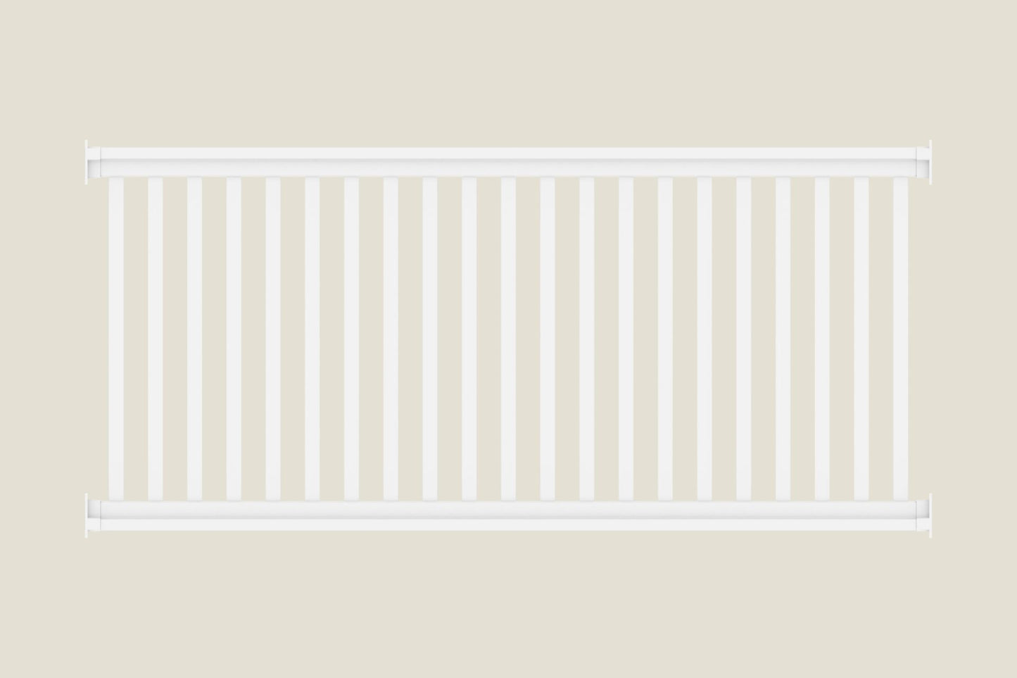 Railingzaun Kunststoff - 200cm x 90cm