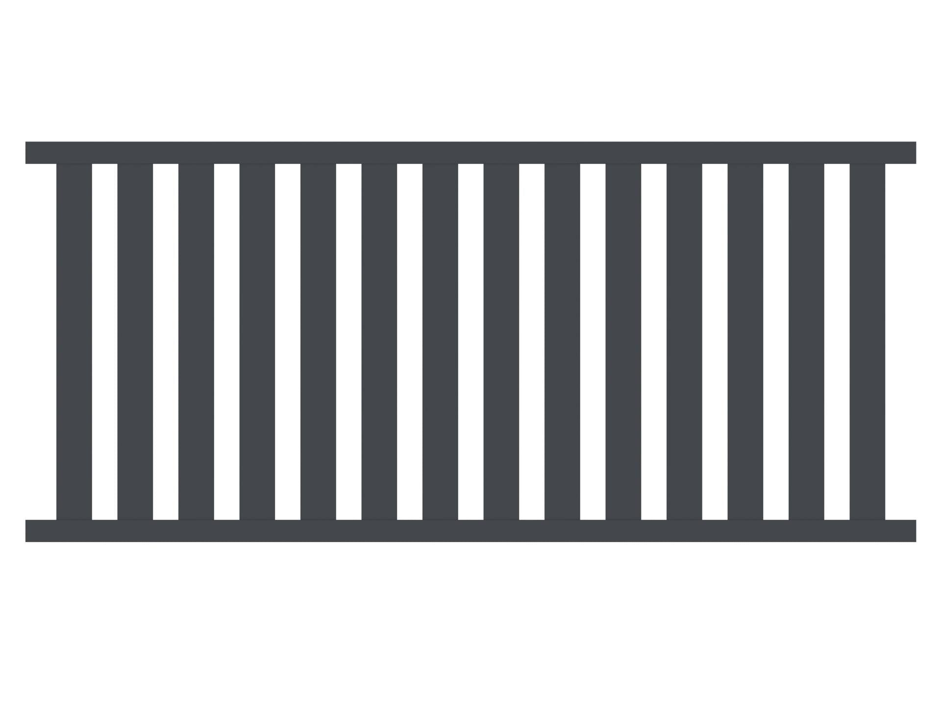 Vorgartenzaun Aluminium Element