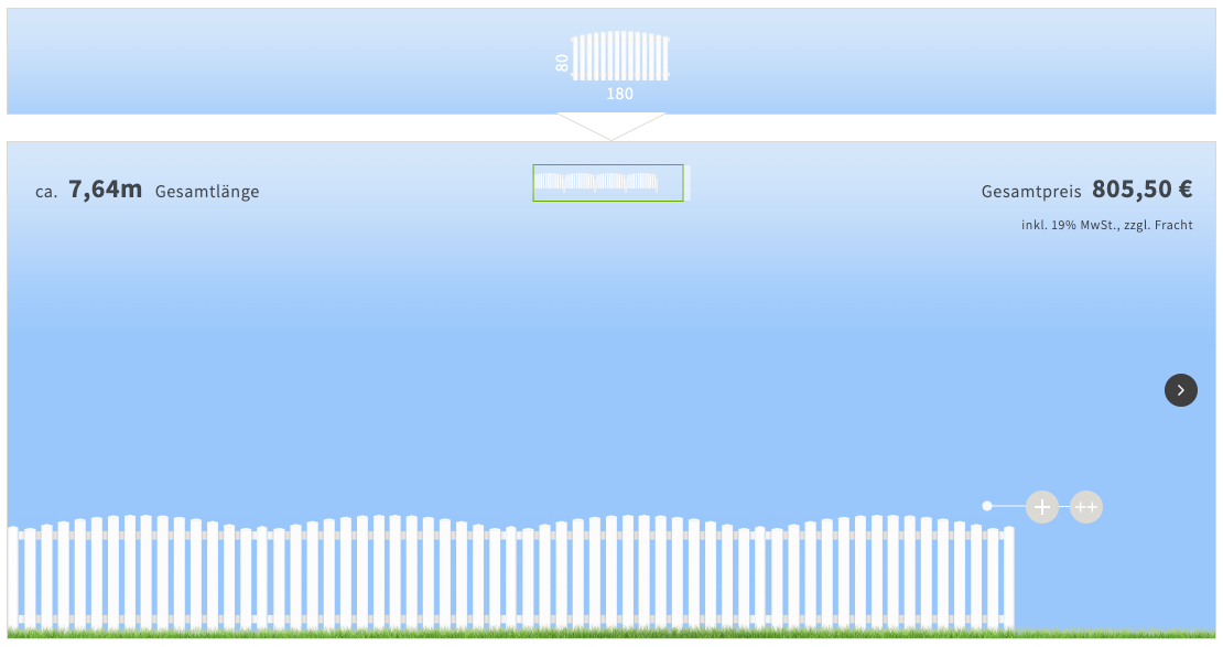 Vorgartenzaun-Konfigurator