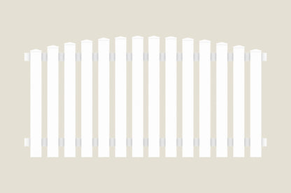 Vorgartenzaun Kunststoff 180 x 80 - weiß