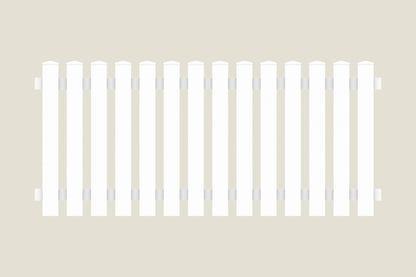 Vorgartenzaun Kunststoff 180 x 80 - weiß