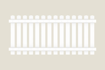 Vorgartenzaun Kunststoff 180 x 80 - weiß