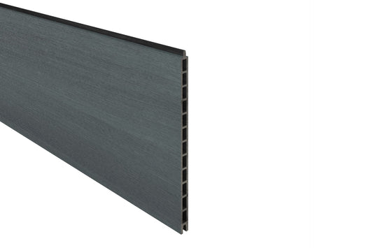 WPC Vorgartenzaun Fuellprofil Schiefer