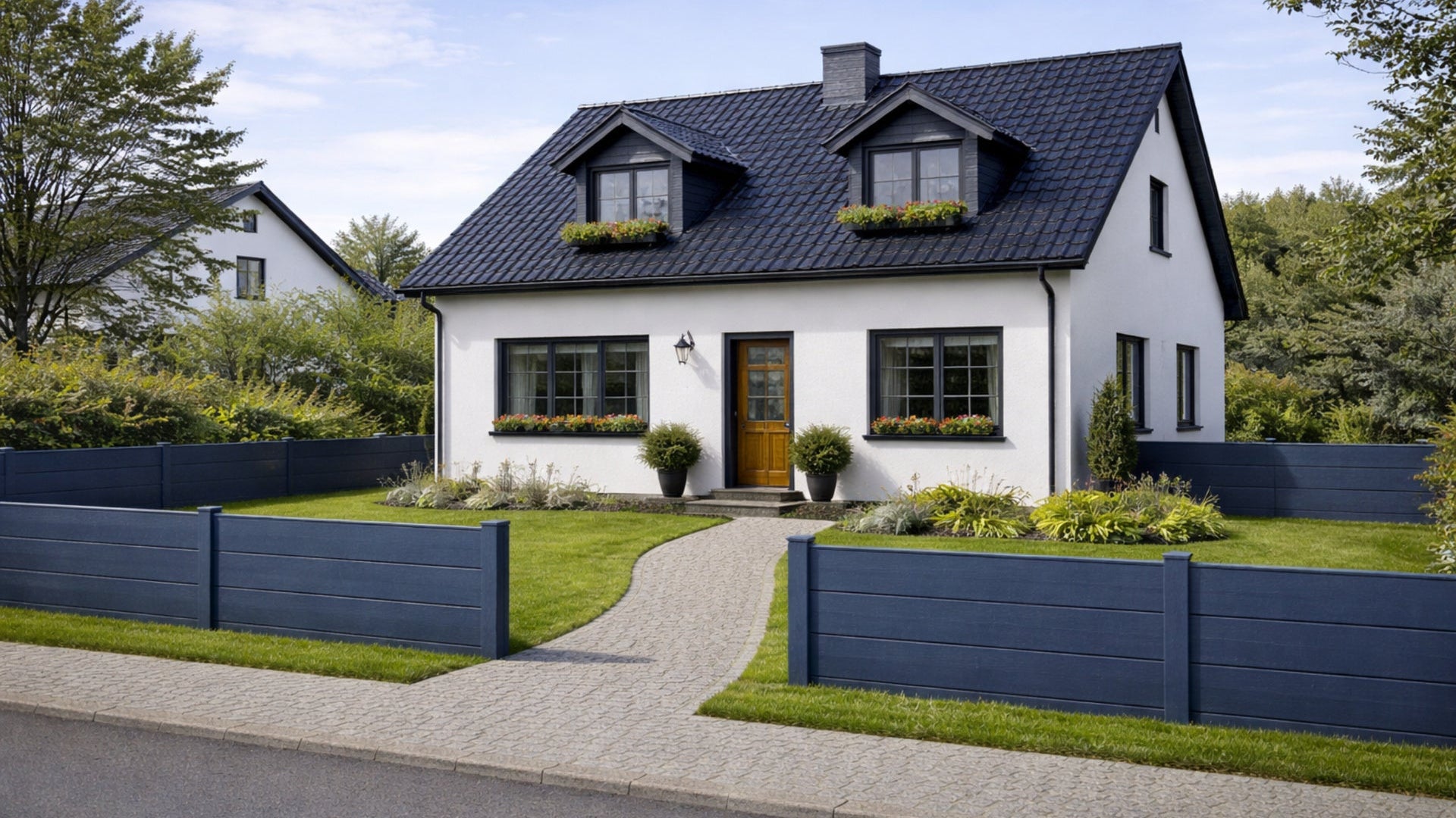 Alu Vorgartenzaun Stecksystem