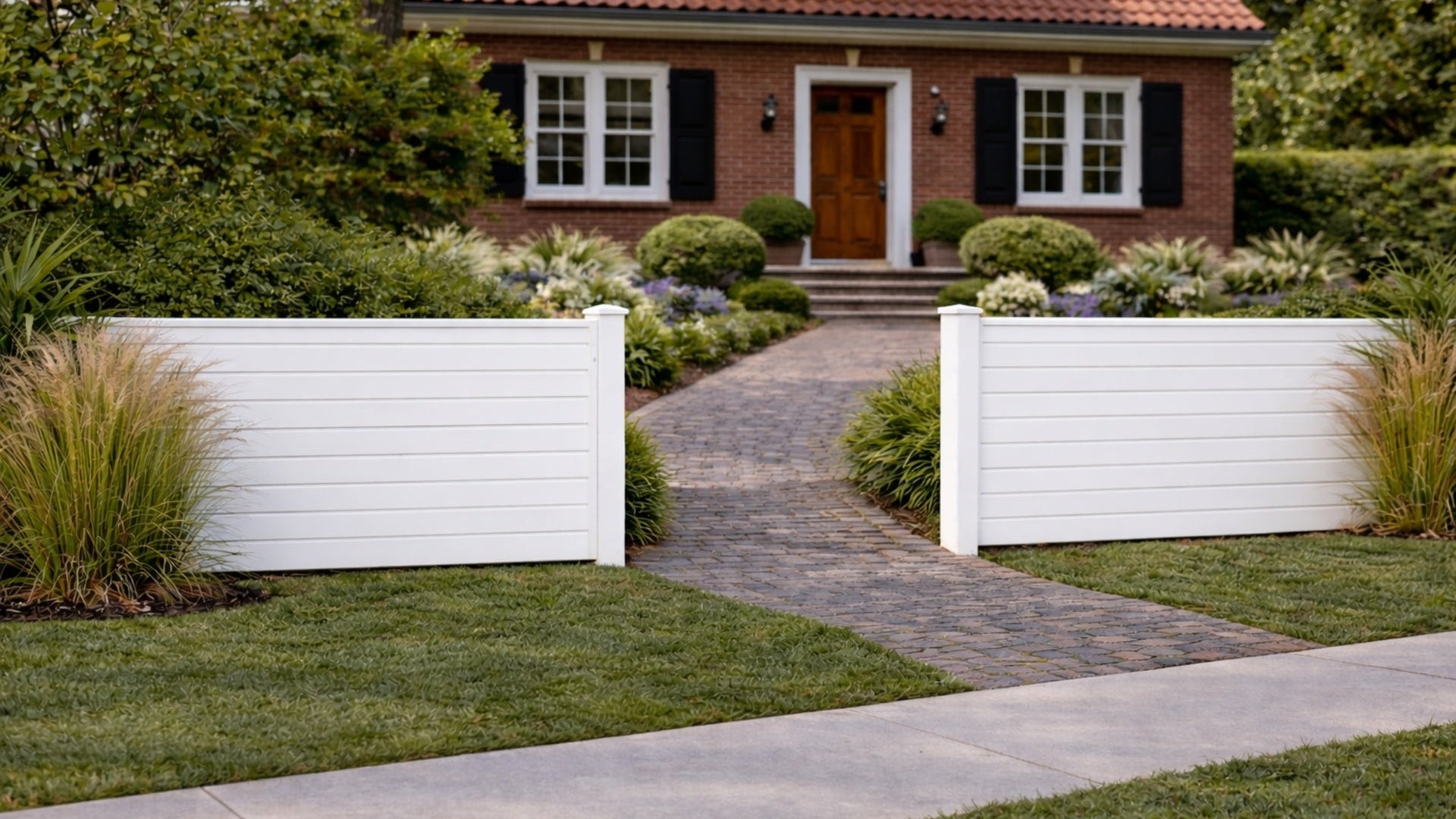 PVC Vorgartenzaun Steckelemente