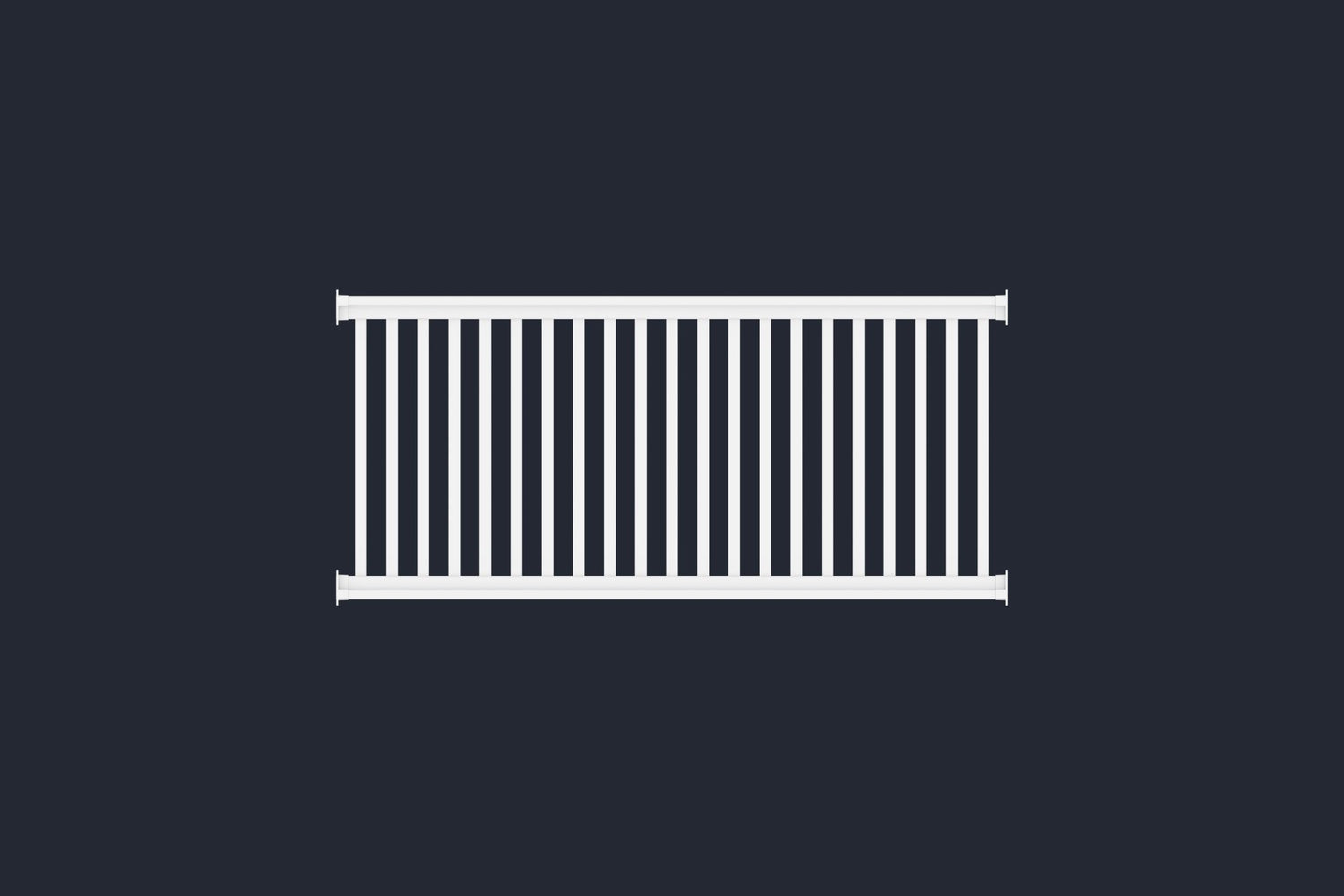 Railingzaun 35er Latte Element