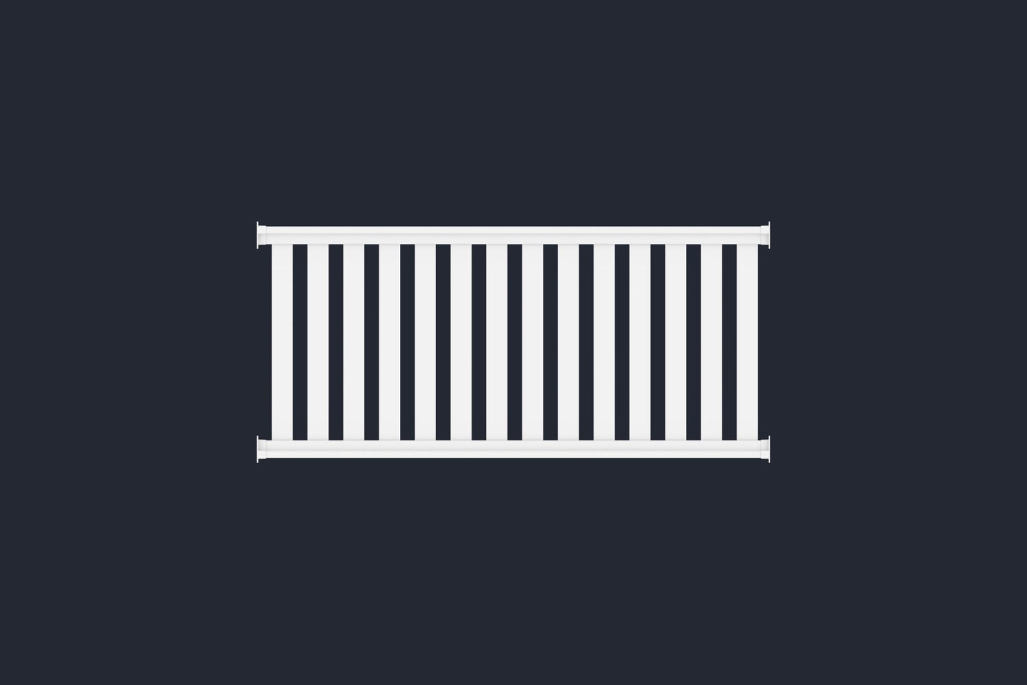 Railingzaun 82er Latte Element