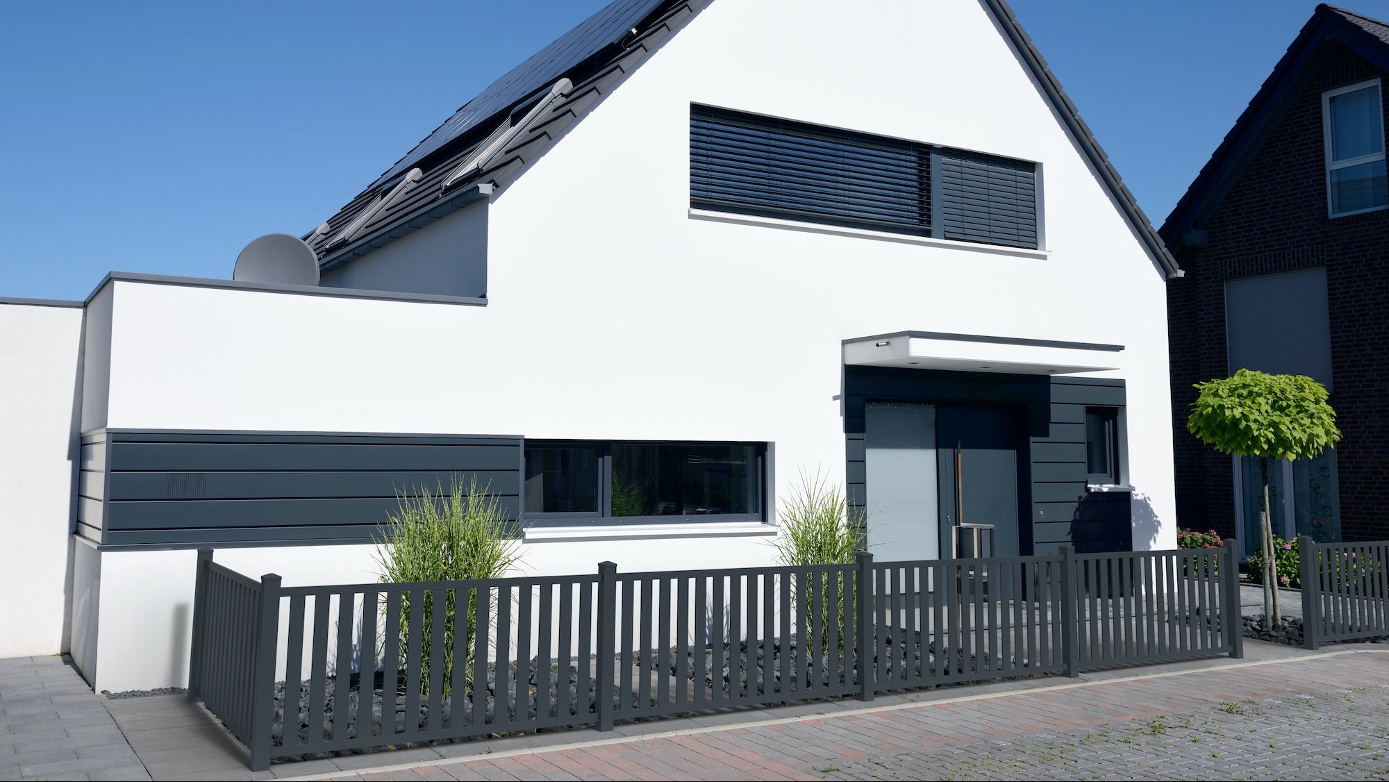 Vorgartenzaun Aluminium