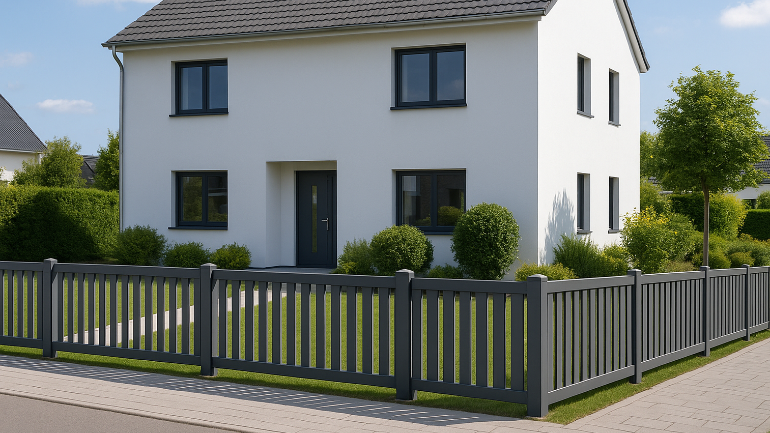 Vorgartenzaun Anthrazit