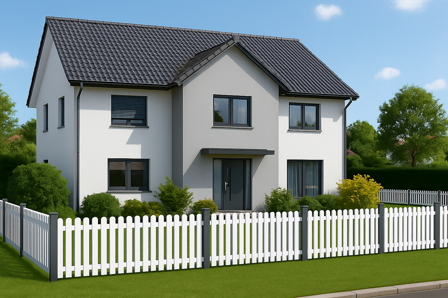 Vorgartenzaun niedrig