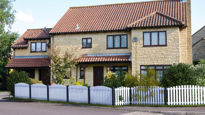 Vorgartenzaun PVC Bogen oben